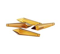 Prismas y caleidoscopios Prismas Colgantes de Cristal K9 Color té de 38mm/63mm/76mm, Gotas de carámbano en U for decoración Kits de óptica para el Aula de Ciencias (Color : 38mm, Size : 50pcs)