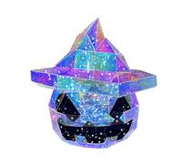 Prismatic Iridescent Pumpkin, Prismatic LED Pumpkin Lights, Halloween Ornament Lamp, Pumpkin Candy Box, Home Party Scene Layout Decoration, Haunted House Decoration, LED Pumpkin Lights for Halloween