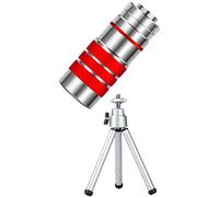 Prismáticos Alta Potencia, telescopio monocular 10x18, monocular portátil con Lente Prisma BAK4 Larga duración monocular con Clip teléfono y trípode Adultos niños observación Aves Interiores/Exterior