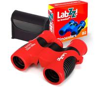 Prismáticos Compactos Levenhuk LabZZ B2 Red Berry para Niños, Color Rojo