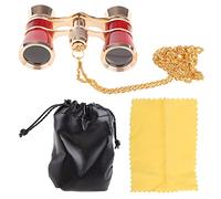 Prismáticos de 3 x 25 pulgadas, prismáticos compactos y ligeros con cadena para adultos, niños y mujeres, en concierto