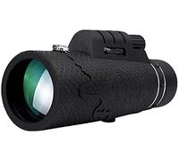 Prismáticos de Alta Potencia, telescopio monocular 20x60, monocular Compacto Compacto con Lente de Prisma BAK4 portátil monocular con brújula y Adaptador para teléfono Inteligente y trípode, para