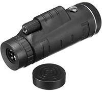 Prismáticos de Alta Potencia, telescopio monocular 40x60, monocular portátil Compacto con Lente de Prisma BAK4 monocular con brújula y Adaptador para teléfono Inteligente y trípode, para Interior
