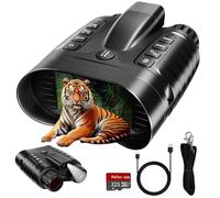 Prismáticos de visión nocturna 4K con buscador de rango para adultos - Gafas de visión nocturna infrarroja con zoom de 8 x, fotos de 36 MP y grabación de video 4K - para caza, camping, vida silvestre