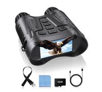 Prismáticos de visión nocturna 4K con grabación de video para hombres, regalos para papá y marido, pantalla HD de 3.2 pulgadas, zoom 8X, tarjeta de 32 GB, para el día de San Valentín, cumpleaños