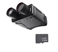 Prismáticos digitales nocturnos para visión con función de cámara de video fotográfico, 250-300 m, en total oscuridad, prismáticos de nacimiento para adultos con digital