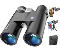 Prismáticos HD de 18 x 50 para adultos con adaptador de teléfono mejorado, trípode y adaptador de trípode, alta potencia con visión súper brillante y grande para observación de aves