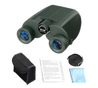 Prismáticos impermeables para observación de aves, 10 x 25 pulgadas, lentes totalmente multicapa para navegantes, excursionistas, viajeros, fanáticos de los deportes, campistas, fotógrafos