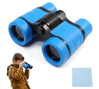 Prismaticos Infantiles,Prismaticos Niños,Binoculares para Niños,Compactos Binoculares Juguetes,con 1 paño de Limpieza de Lente,Exploración al Aire Libre para niños y niñas de 3 a 10 años,Azul