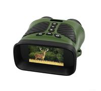 Prismáticos infrarrojos para observación de aves, grabadora portátil con cámara HD, telescopio digital para exteriores, prismáticos digitales nocturnos a color (verde)