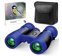 Prismaticos Niños 8x21 con Guía de Aves, Mini Binoculares Juguetes Juego Niños Regalos de Cumpleaños - Ideal para Birdwatching, Regalo Familiar y Educativo