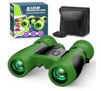Prismaticos Niños 8x21 con Guía de Aves, Mini Binoculares Juguetes Juego Niños Regalos de Cumpleaños - Ideal para Birdwatching, Regalo Familiar y Educativo
