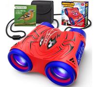 Prismaticos Niños con Brújula y Guía de Aves, Spider Juguetes Niño 3-12 Años, Binoculares Niño Regalo Niño 3 4 5 6 7 8 9 Años Cumpleaños Navidad Regalos Juegos Educativos Exterior Niños 3-10 Años