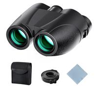 Prismáticos para Adultos y Niños, Compactos Prismáticos 20x25 para Adultos con Gran Aumento, para Observación de Aves, Teatro y Conciertos, Caza y Juegos Deportivos