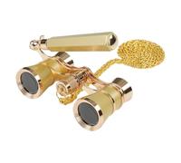 Prismáticos portátiles vintage - elegantes gafas adultos mujeres mini aleación 3X lente de aumento 2,5 cm 16,5 x 9,91 x 5,33 cm cine espectáculos viajes turismo música conciertos ópera accesorios