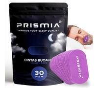 Prismia Pack de 30 Tiras Bucales. Mouthtape for Sleeping. Cinta Bucal para Dormir con la Boca Cerrada. Myotape Boca Adulto. Antironquidos para Dormir. Mouth Strips. Parches Pegatina Boca Dormir.