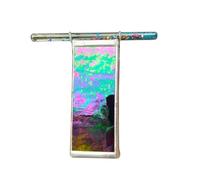 PrismTwist Cilindro visual: creador de patrones radiantes, maravilla óptica con reflejos de mezcla de luz, arte vívido, alcance portátil con inserto giratorio, espectro, pantalla para aumentar la imag