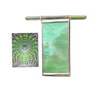 PrismTwist Cilindro visual: creador de patrones radiantes, maravilla óptica con reflejos de mezcla de luz, arte vívido, alcance portátil con inserto giratorio, espectro, pantalla para aumentar la imag