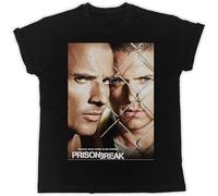 Prison Break Prisons were Made to Be Broken Poster Funny Gift Designer Crew Neck Unisex Short Sleeve T-Shirt L