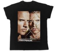 Prison Break Prisons were Made to Be Broken Poster T Shirt Mens tee Unisex Shirt Black S
