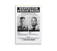 Prison Break TV Series 12 pósteres estéticos para pared, pintura decorativa para decoración de pared, lienzo vintage para sala de estar, dormitorio, 30 x 45 cm, estilo sin marco