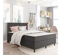 prissent Estructura De Cama 140x200 cm Base de Cama Bed Frame Cama Matrimonio Estructura de Cama Box Spring Tela Cama King Size