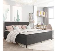 prissent Estructura De Cama 200x200 cm Base de Cama Bed Frame Cama Matrimonio Estructura de Cama Box Spring Tela Cama King Size