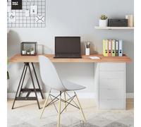 prissent Tablero de mesa marrón claro, 160 x 60 x 4 cm, roble macizo tratado, panel de madera, mesa de comedor, escritorio de madera, mesa de roble, tablero de mesa rectangular
