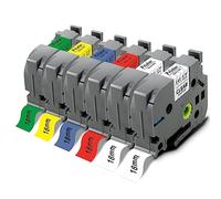 Pristar 18mm Compatible Cintas para Brother TZe-141 TZe-241 TZe-441 TZe-541 TZe-641 TZe-741 Tz 18mm Cintas para Brother PT-P710BT PT-D400 PT-E550WVP D400VP 1830VP P750W D600VP P700 D450VP