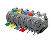 Pristar 6x Compatible Tze 24mm Cintas para Brother TZe-151 TZe-251 TZe-451 TZe-551 TZe-651 TZe-751 para Brother P-touch PT-P700 P750W D600 D600VP P710BT E500VP 1830VP 2430, 24mm x 8m