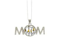 Pritive - Collar afaboriginal con diseño de tótems negros para el día de la madre, regalo para mamá, abuela, joyería de cumpleaños, Medium