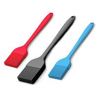 Pritogo Juego de 3 Pinceles de Silicona Resistente al Calor, Flexible, para Aceite, Mantequilla, Pincel para Pastel, Pincel para Hornear