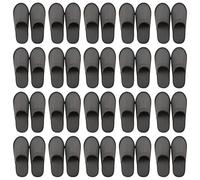 PRITOK 20 pares de zapatillas de spa portátiles antideslizantes para hotel, viajes, uso en casa, invitados, unisex, 28 x 11 x 0,6 cm (gris)