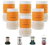 PRITOK 6 mechas para estufa de petróleo para calefacción de queroseno para interiores, mechas de repuesto para camping, tiendas de campaña, calefacción, cocina (95 x 2,5 x 180 mm)