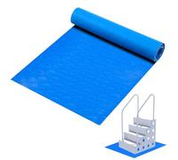 PRITOK 90 x 40 cm - Alfombrilla antideslizante para escalera de piscina, con textura antideslizante para pasos, escaleras