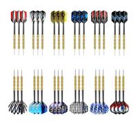 PRITOK Dardos con punta de metal: juego de 36 dardos de acero profesional, herramienta multiusos para principiantes y aficionados, alas láser, regalos para jugadores de dardos