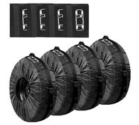 PRITOK Juego de 4 bolsas para neumáticos de 19 a 23 pulgadas, bolsas para neumáticos, funda impermeable y resistente al polvo, funda protectora de neumáticos para almacenamiento, transporte,