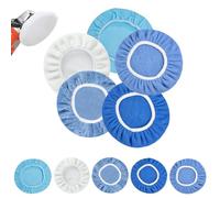 PRITOK Juego de cubiertas de pulido: 10 unidades de almohadillas de pulido, disco de pulido de 230 - 250 mm, juego de cubiertas de pulido de vellón de coral, almohadilla de pulido para coche, muebles,