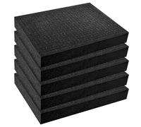 PRITOK Juego de espuma de cuadrícula: 5 unidades, 405 x 305 x 25 mm, caja de herramientas, inserto de espuma, estructura de espuma multicapa + corte para transporte, almacenamiento y proyectos de