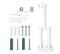 PRITOK Soporte de pared para proyector: soporte de proyector giratorio 360°, para proyector/vigilancia, con interfaz de tornillo de 1/4 pulgadas, soporte articulado