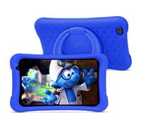 PRITOM tableta Android para niños de 8 pulgadas, 2 GB de RAM + 64 GB de ROM, Quad Core, 5000 mAh, cámara dual WiFi, Bluetooth, tableta para niños pequeños Blue