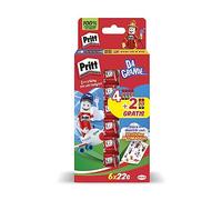 Pritt 6 barras de pegamento de 22 g para niños, seguro y fiable, pegamento Pritt para manualidades y bricolaje, con una sujeción fuerte para uso escolar y oficina, 6 barras de 22 g