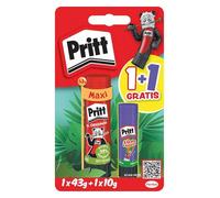 Pritt Barra de pegamento BTS-Promotion Set una maxi de 43 g y una barra de pegamento fun colors, pegamento seguro y apto para niños para manualidades, trabajos de artesanía y para la escuela