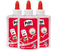 Pritt Pegamento universal transparente, de secado rápido, pegamento líquido sin disolventes, ideal para oficina, hogar o escuela, pegamento para manualidades para muchos materiales de manualidades, 3
