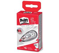 Pritt Refill Flex Roller Midway - Rodillo corrector (5 unidades, fácil de rellenar, punta flexible retráctil), función de empuje y tirador para aplicación a ambos lados, ancho de banda 6 mm, longitud de la correa: 12 m, PRR6H, 5 unidades