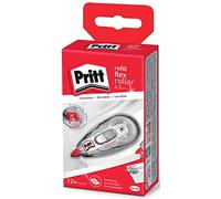 Pritt Roller correcteur Refill Flex Midway avec pointe flexible, fonction push & pull, rechargeable, réécriture immédiate, longueur env. 12 m, largeur 4,2 mm
