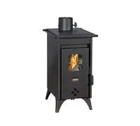 Prity Mini D Horno de leña compacto | Calefacción central para habitaciones pequeñas | Revestimiento de agua | Certificado CE | Estufa de leña