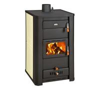 Prity S3 W21 - Estufa de leña (21 kW, revestimiento de agua, calefacción central, certificado CE, estufa de leña de alto rendimiento de la serie S)