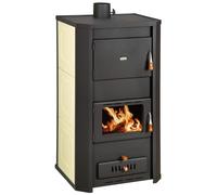 Prity WD W29 - Estufa de leña (29 kW, calefacción central extragrande, certificado CE, quemador de leña)