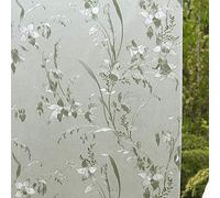 Privacidad Esmerilado Película De La Ventana De 90 Cm Ancho, Auto-Adhesivo De Cristal Frosting De Cine Estático Cling Anti UV Reutilizable Opaco Apagón Ciego Vinilo Cubierta De La Puerta,90X500cm